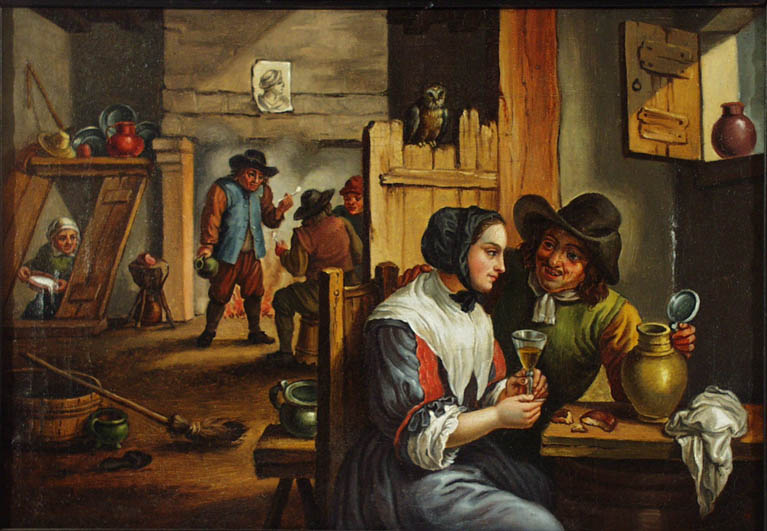 Tavern Scene by Josef Baldauf, 1837